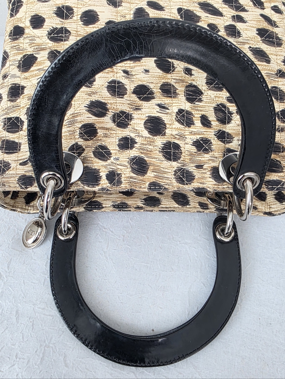 Auth Dior Lady Dior Medium Print Medium Bag - Picture 8 of 13